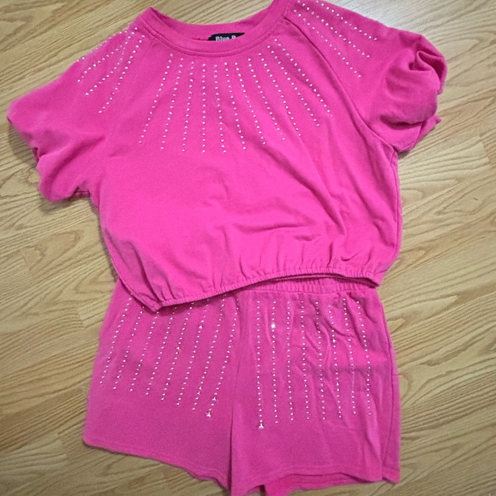 Blue B pink set